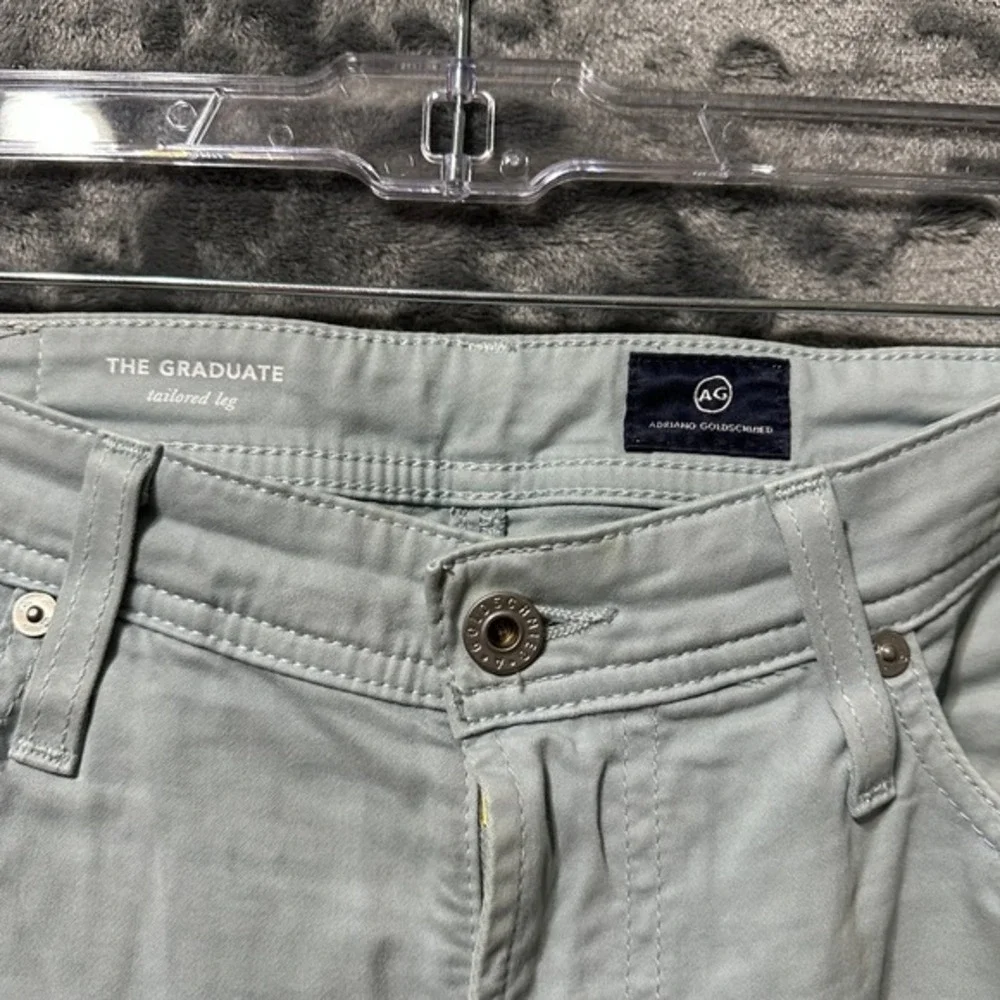 AG Adriano Goldschmied The Graduate Pants Mens 30x32 Blue Grey Good Tailored Leg